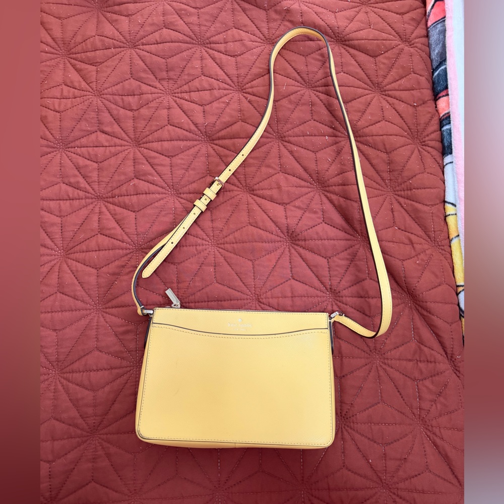 kate spade Yellow Leather Crossbody Bag